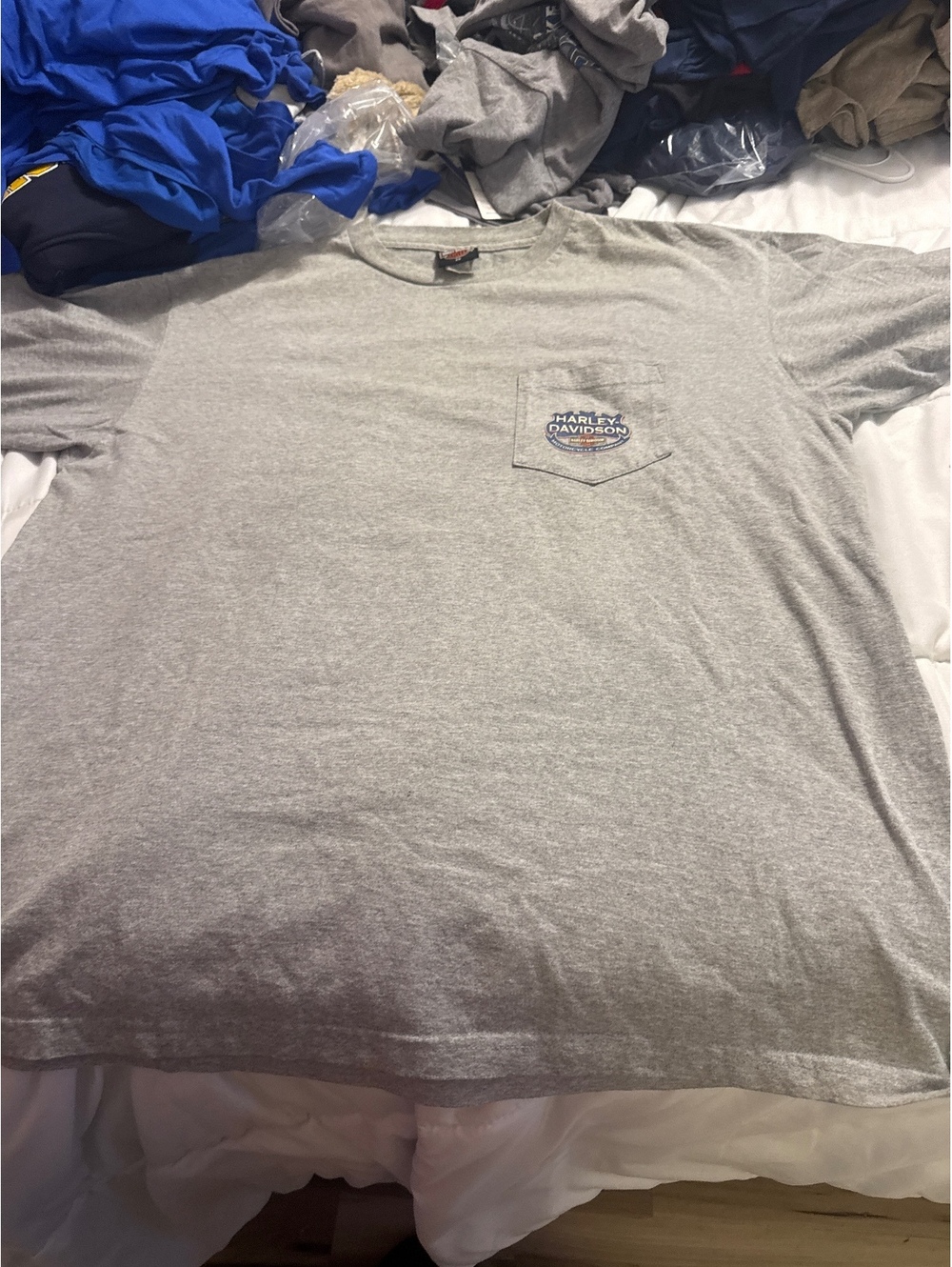 Harley-Davidson Classic Motorcycles Roeder Ohio Gray T-Shirt Size 2X